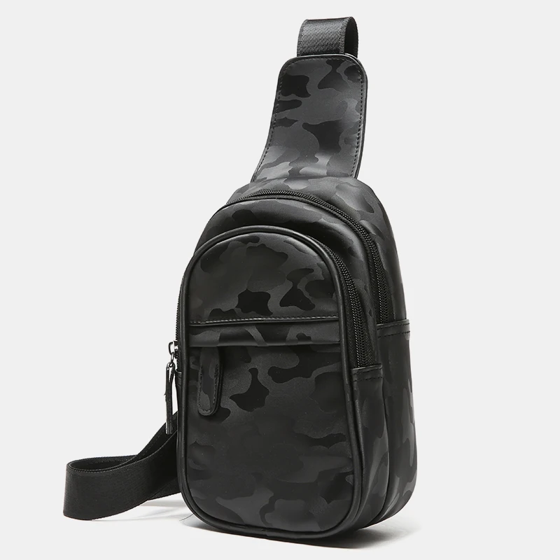 Sacs en cuir de luxe CamSolomon pour hommes, sacs banane, sac de poitrine masculin, sac initié Street Cool Boy, nouveau