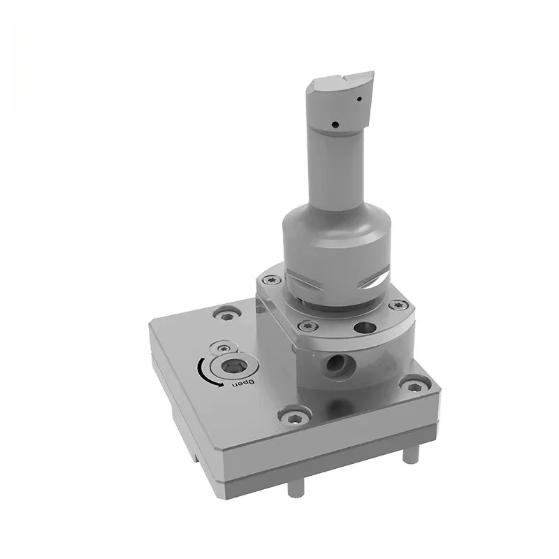 Manual Pneumatic Lathe Tool Holder Hardened Stainless Steel 28KN Clamping Force Quick Tool Change for CNC Lathe Laboratory