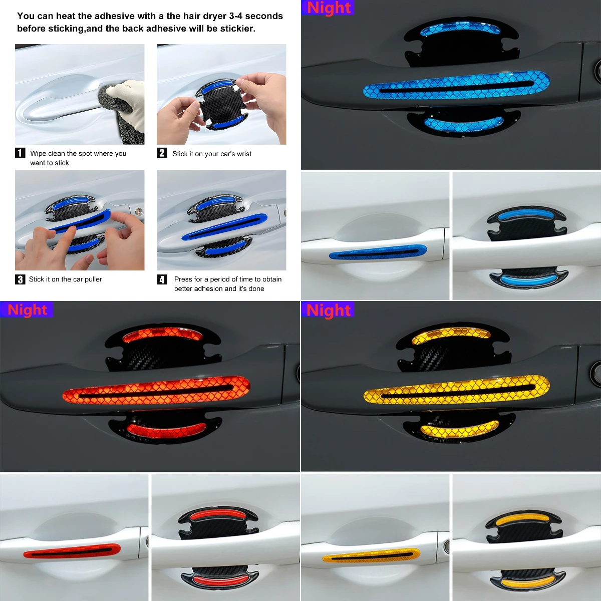 

Accessories Stickers Door Handle Car For Volvo XC60 XC40 XC90 S90 V60 XC20 S60 V90 C40 Recharge Polestar 2