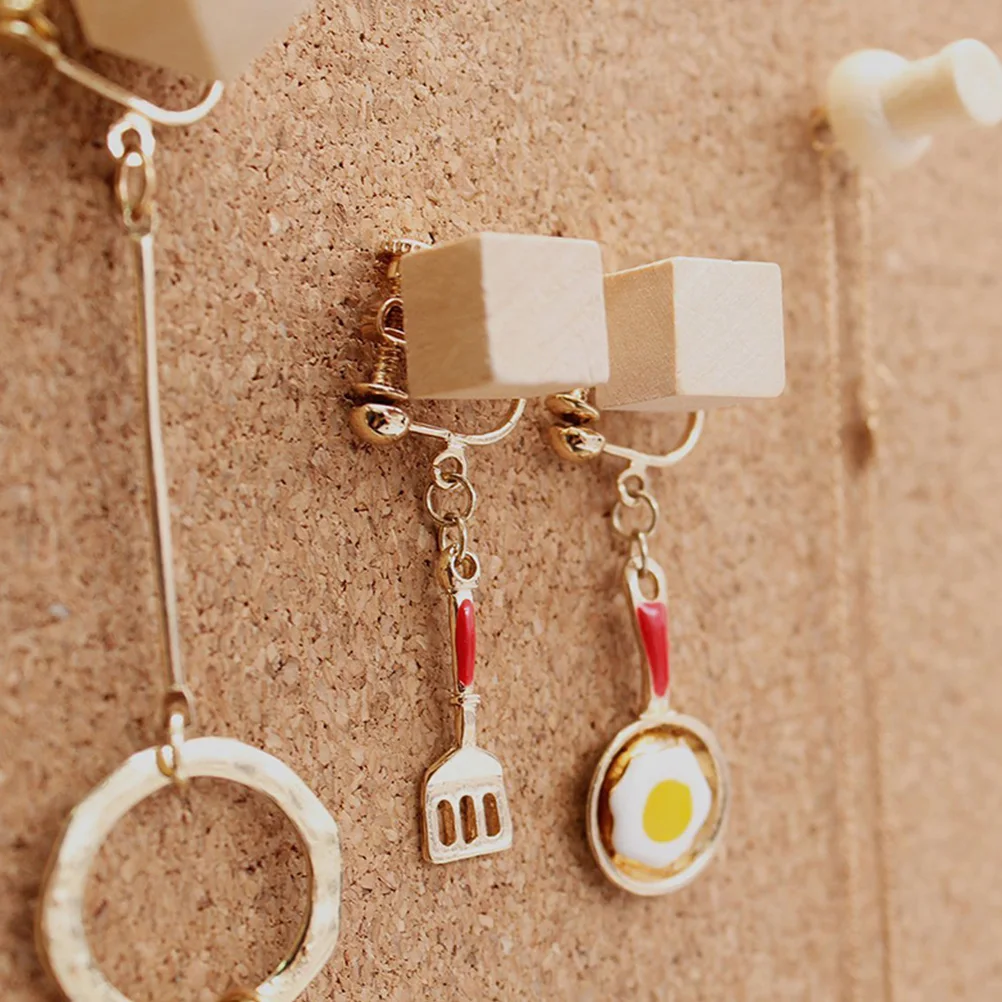 

50Pcs Decorative Wooden Pushpins Creative Thumb Tacks for Bulletin Boards Cork Strips Map Marking Office Home School Wall