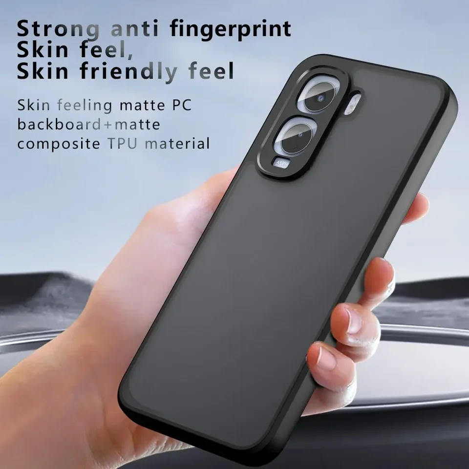 Funda para iQOO Z11 Global, PC Duro Transparente y TPU Suave de Protección 4