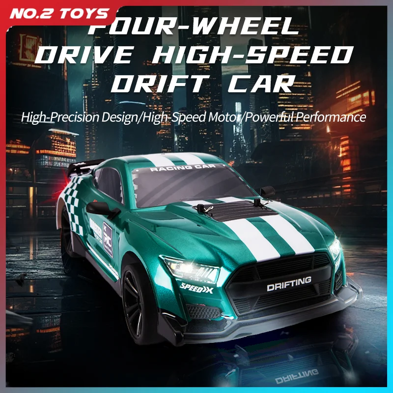 

1/14 полномасштабный автомобильный гироскоп с дистанционным управлением, 4WD, высокоскоростной Mustang RC Drift Racing Car со светодиодной подсветкой, мультиавтомобильная игрушка для соревнований