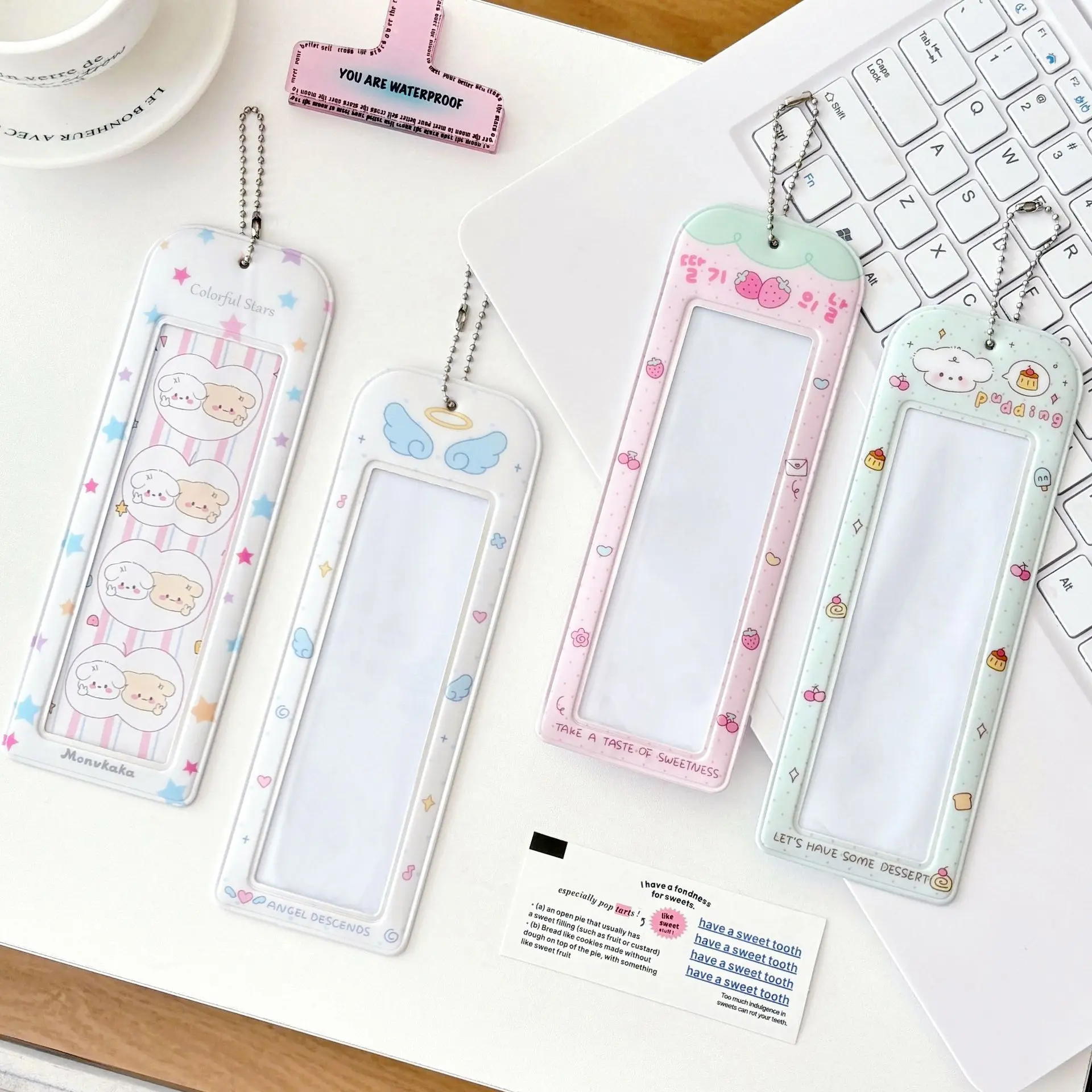 Photocard Holder, PVC Photocard Holder Shaped Transparent Card Case Student Campus Card Access Bag