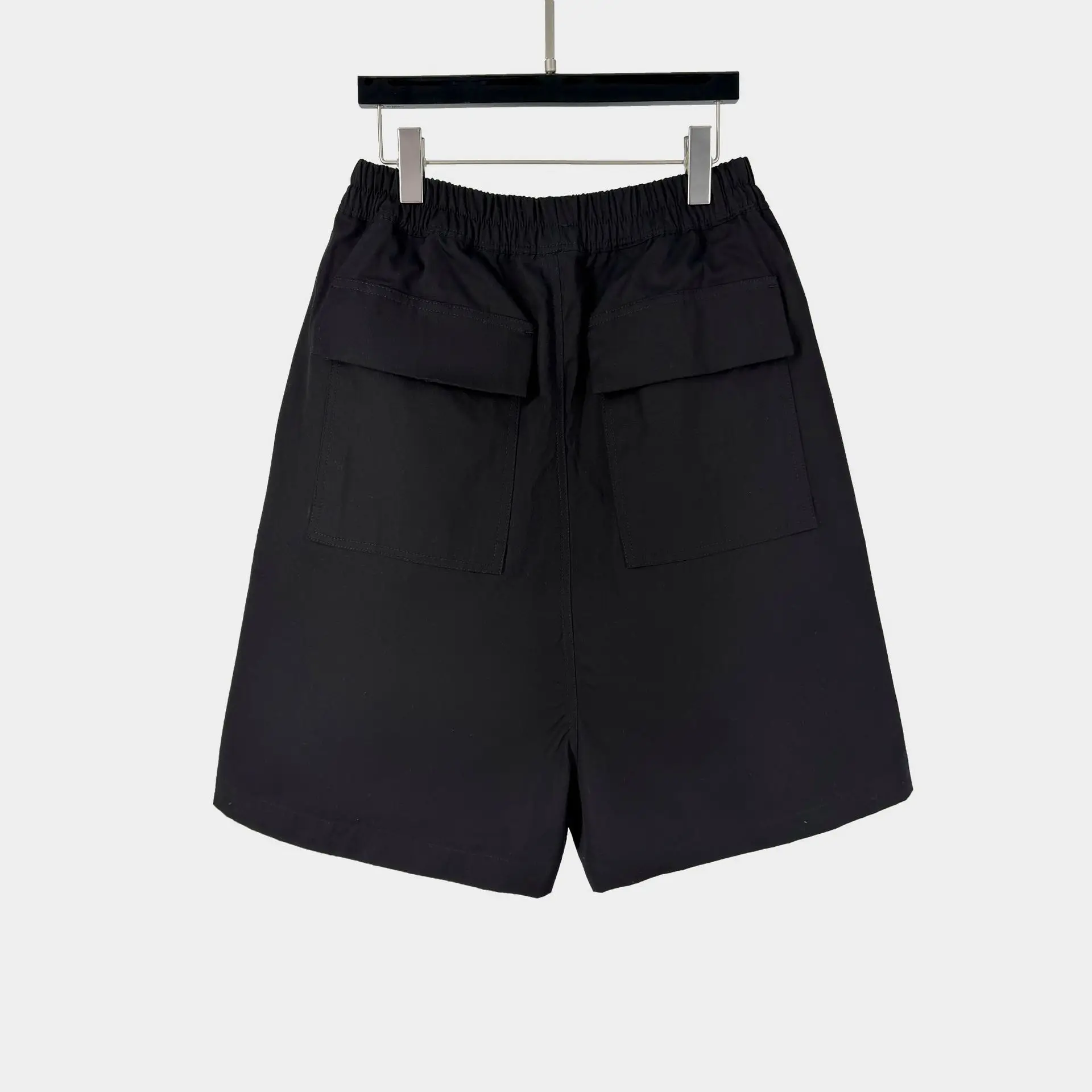 High Street RO Dark Style Cotton Shorts Men's Shorts Retro Elastic Waist Workwear Summer Cropped Casual Shorts
