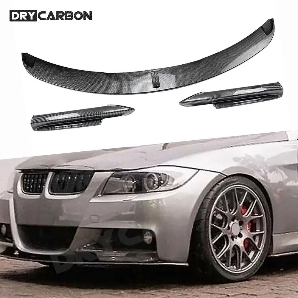 

For BMW 3 Series E90 M Sport 2005-2008 Front Bumper Lip Side Spoiler Flaps Apron Guard Car Stying Body Kits Accessories