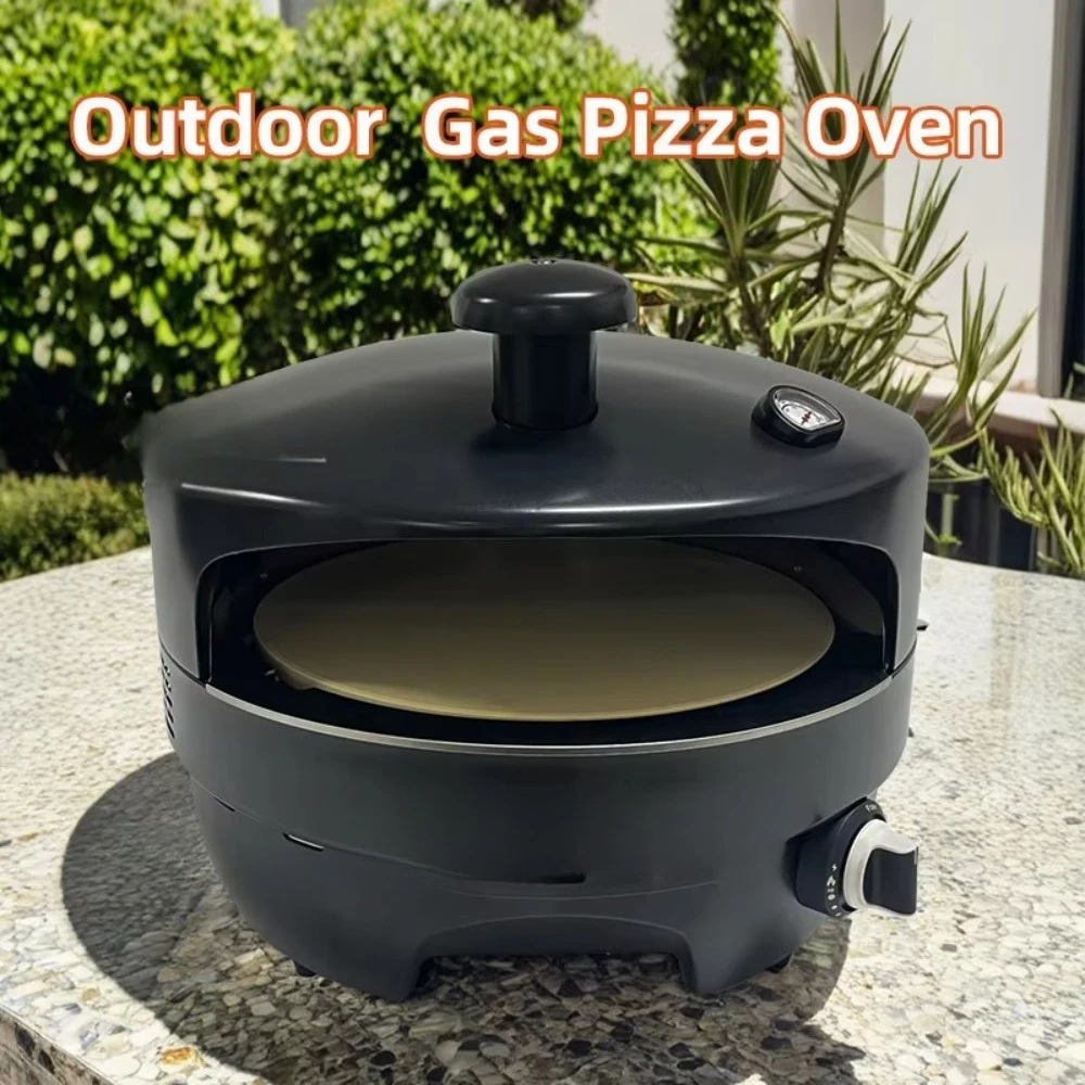 Commercial 16-inch stainless steel outdoor gas burner pizza oven