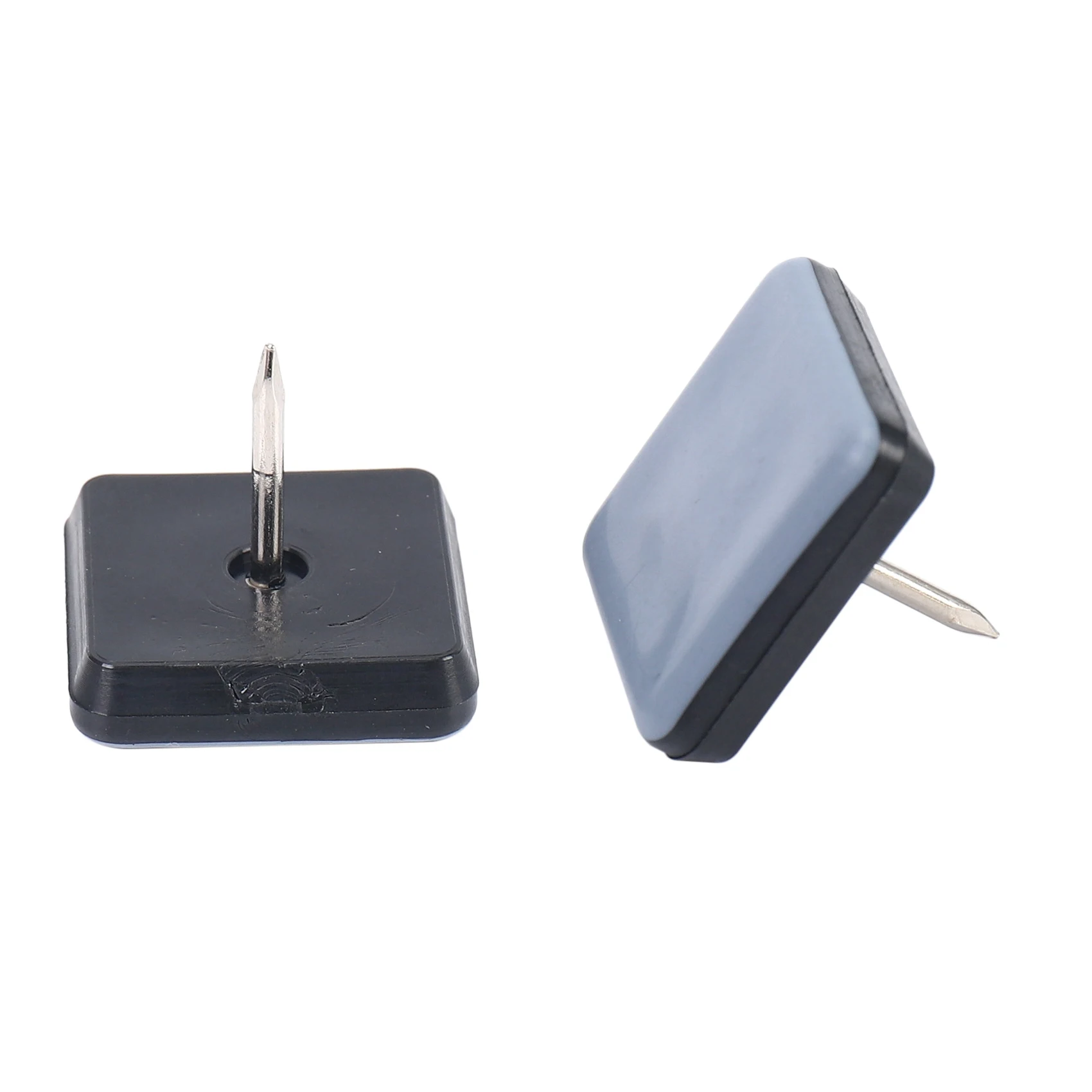 ABGR-40Pcs Chair Glides Furniture Sliders PTFE Easy Moving Pads Square With Nail Feet Protector For Hardwood Floor