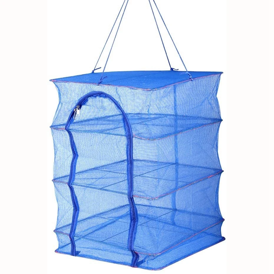 

A98U 1Pcs Foldable 4 Layers Drying Rack for Vegetable Fish Dishes Mesh Hanging Drying Net Hanging ,Natural Way to Dry Food