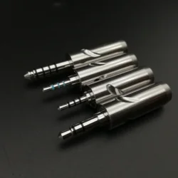 HIFI OCC Copper Rhodium-plated Platinum  Audio 2.5mm/3.5mm/4.4mm Audio Jack 3 4 5 Pole HIFI DIY Stereo Headset Plug