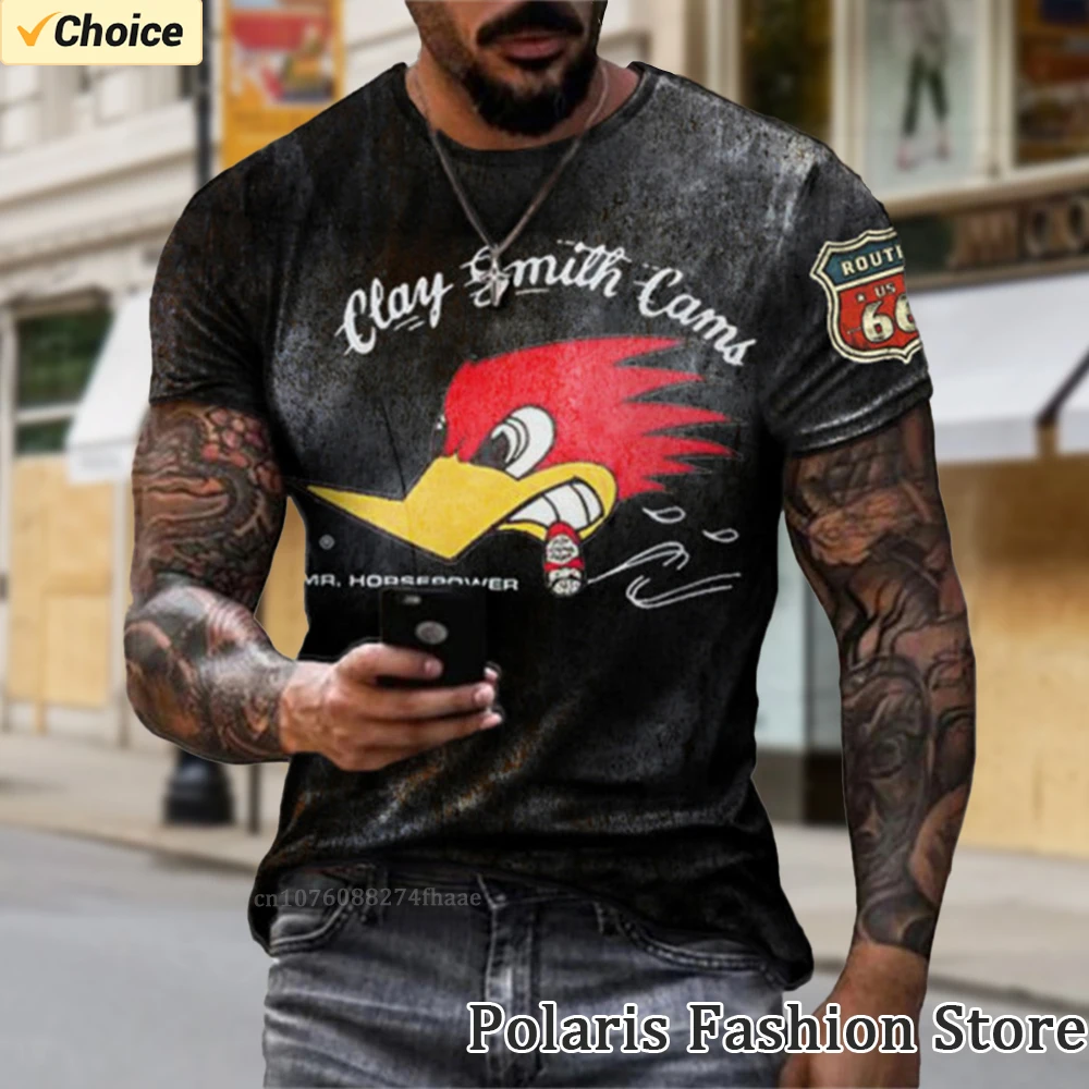 Vintage Motorcycle T Shirt Men Racing Team Short Sleeve Tshirts Clothes Casual Streetwear Retro Tee Shirt Tops Hombre Camiseta