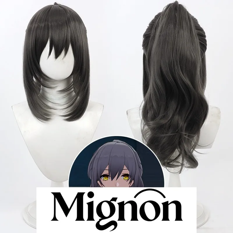 Honkai: Star Rail Destruction femme Trailblazer Cosplay perruque avec queue de cheval détachable