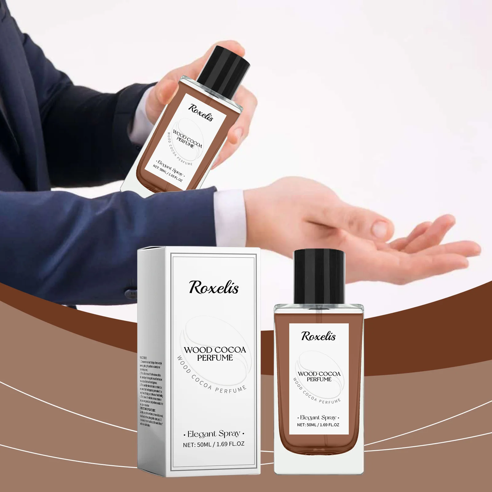 Perfume encantador persistente para hombres, fragancia de madera, Aroma corporal ligero, fresco Natural, mejora la confianza, Perfume de ambiente elegante