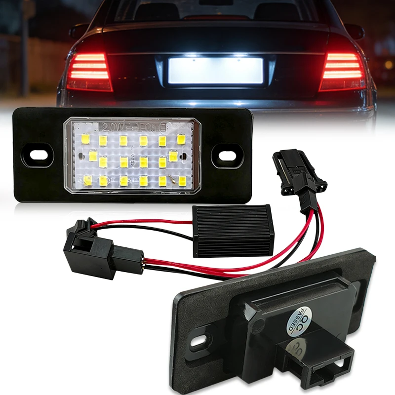 2pcs LED Number License Plate Light Lamp Error Free 1J5943021D 1J5943021A for VW Bora Golf 4 5 Wagon Passat Tiguan Touareg Mk1