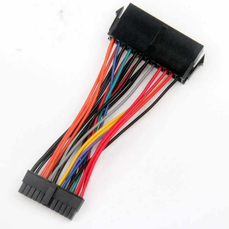 5Pcs PSU 24Pin Female to 24P Male Power Supply Cable Cord 18AWG Wire Adapter Cable for DELL 780 980 760 960