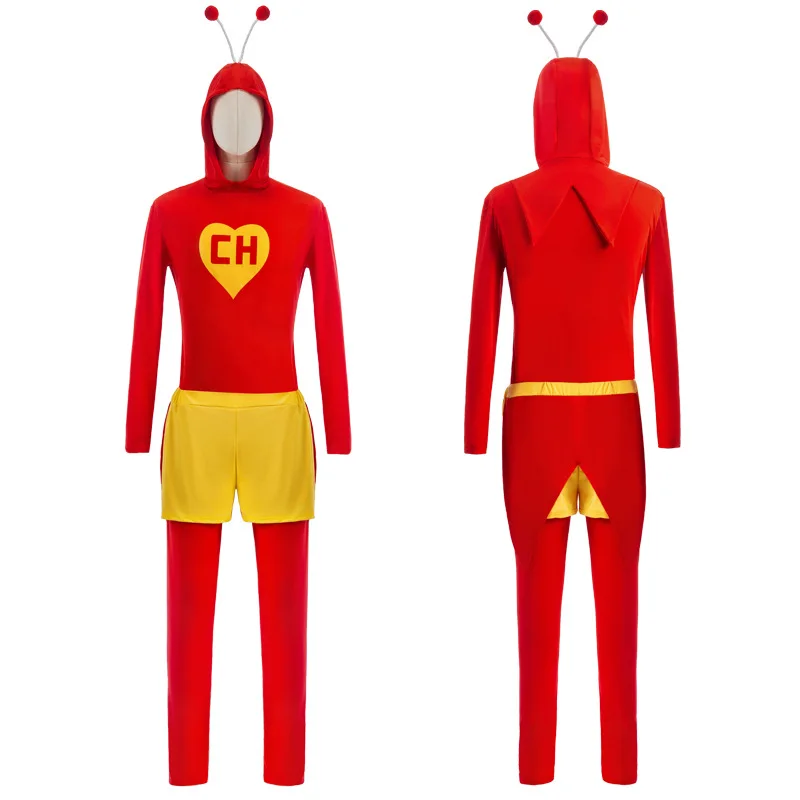 Comedian Cosplay Costume Jumpsuit Short Pants Mexican Chespirito 4 Halloween Cosplay Bee Costume Customized Clothes Outfits view 2