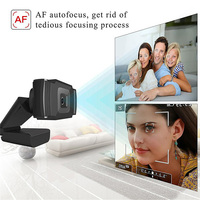 30fps Auto Focus Web Cam 1080P Webcam 30fps Auto Focus Web Cam Noise-reduction MIC Laptop Camera USB Plug & Play Noise-reduction