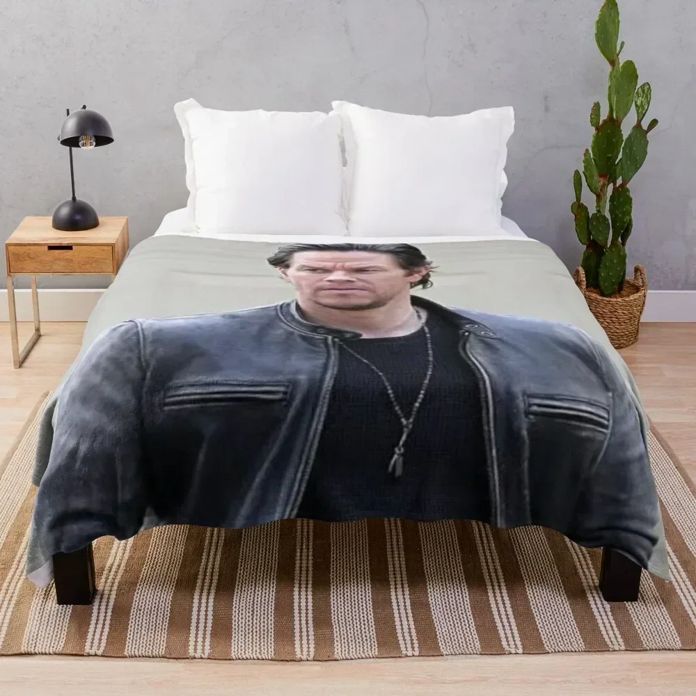 mark wahlberg Throw Blanket Fade Resistant Durable Throw Blanket