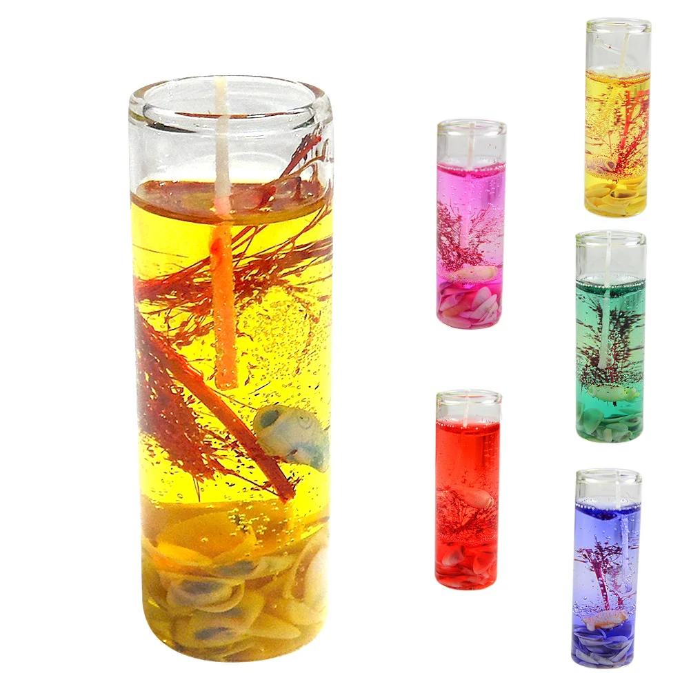 

Romantic Smokeless Ocean Seashell Aroma Color Random Wedding Party Home Decor Jelly Table Decoration