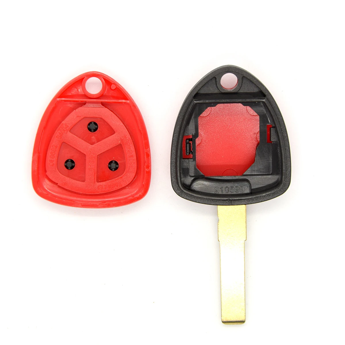 BEST KEY Car Remote Control Key Case Shell For Ferrari 458 Replacement Auto Smart Key Housing Cover  3Buttons