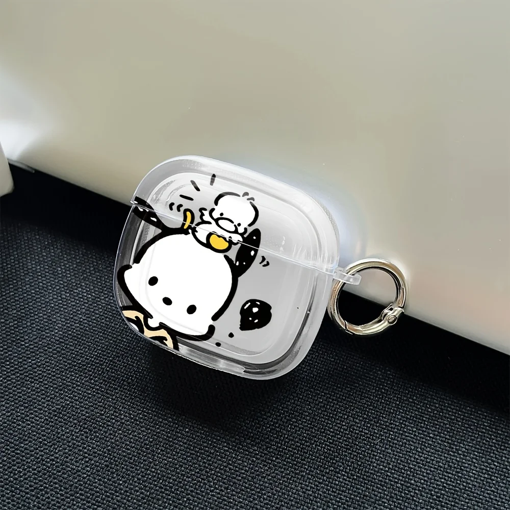 Защитный чехол Sanrio Cute Pochaco, подходит для Apple 1/2/3/4/Pro/Pro2, текстура TPU, чехол для зарядки наушников с застежкой.