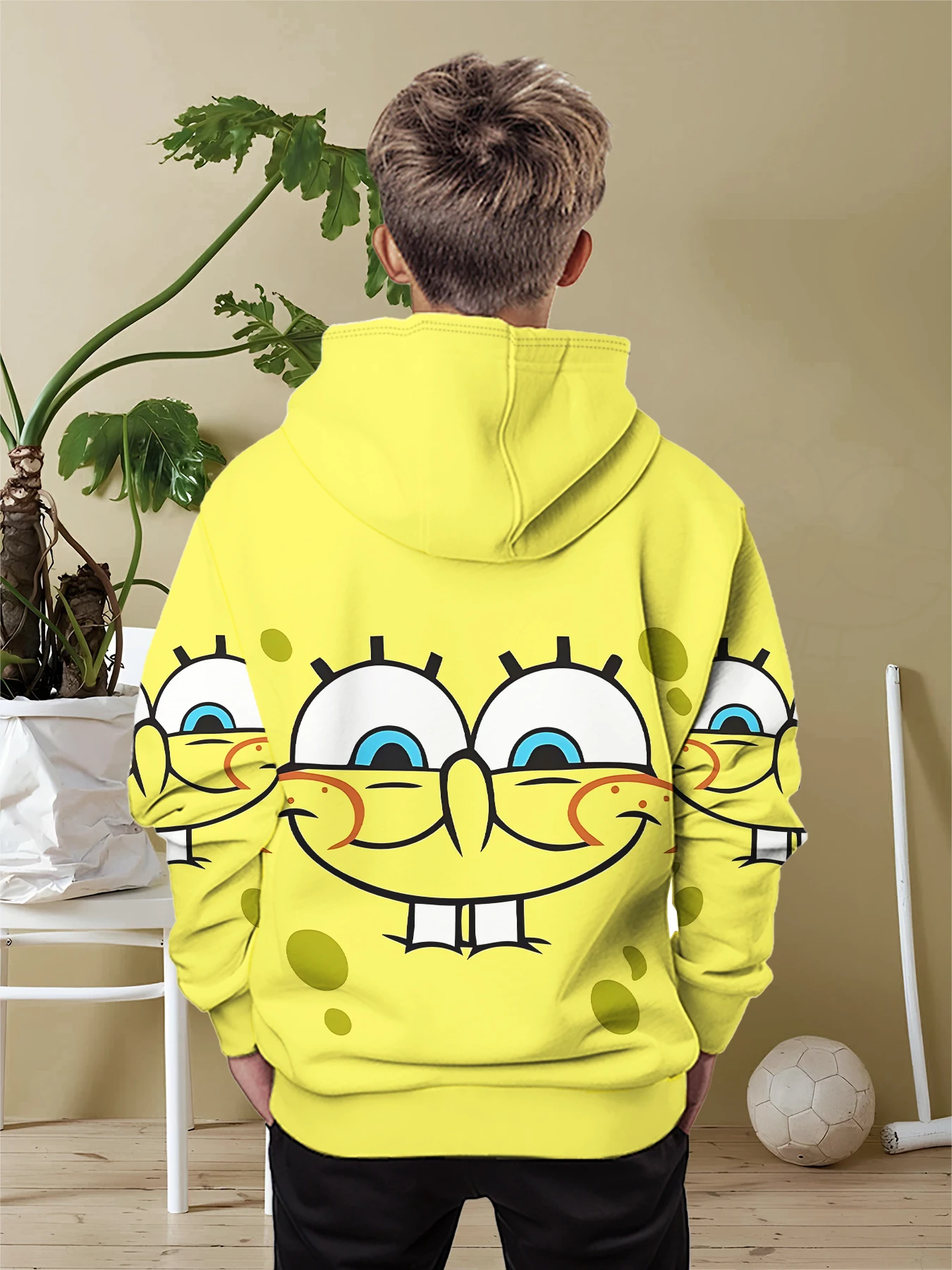 Cartoon S-SpongeBobs 3D Print All Seasons Children Casual Sweatshirt Cool Pullover Tops Unisex Clothes Boy Girl Hoodies