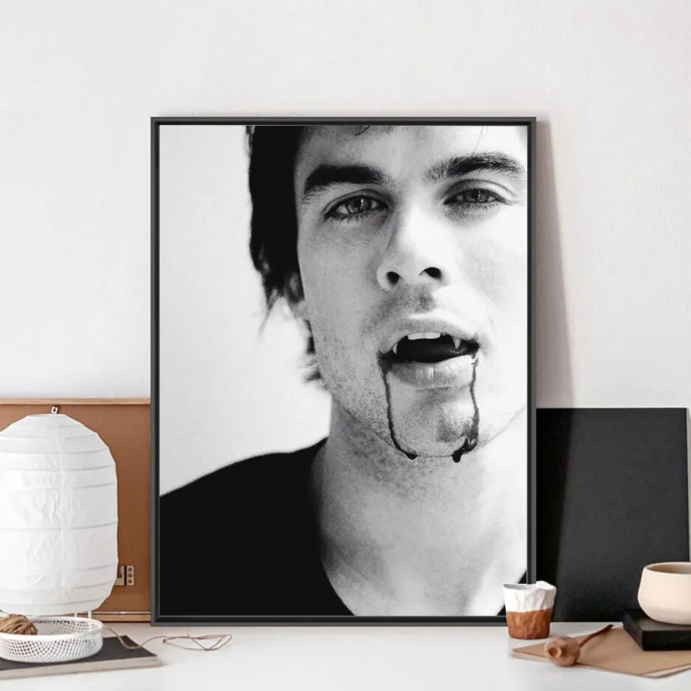 The Vampire Diaries Ian Somerhalde Poster No Poster Kraft Club Bar Paper Vintage Poster Wall Art Painting Bedroom Study Stickers