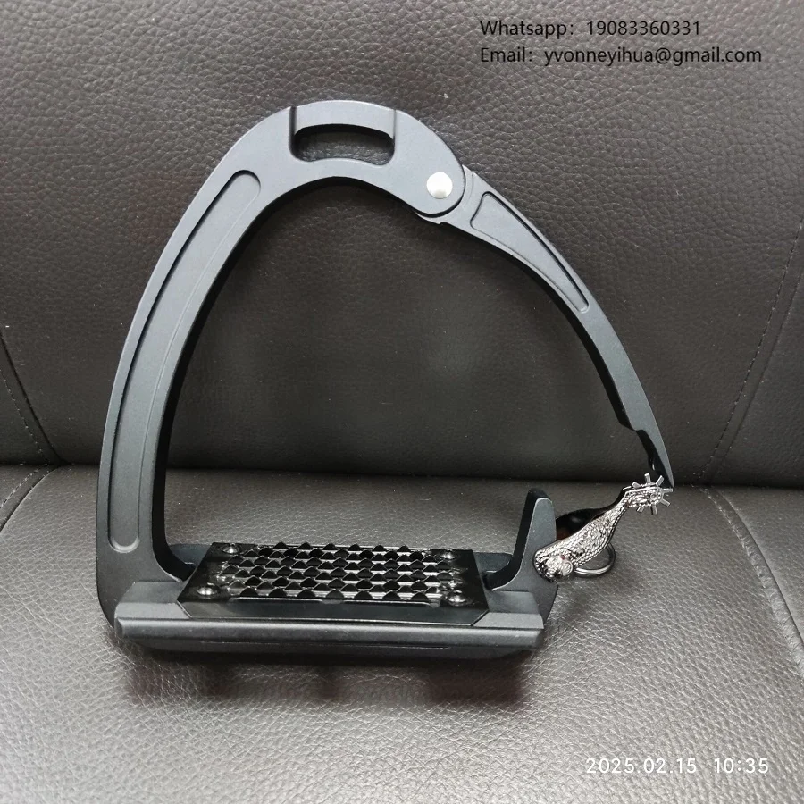 

Horshi Black Premium Quality Safety Stirrups Professional Anti Slip Equestrian Stirrup High Strength Aluminium