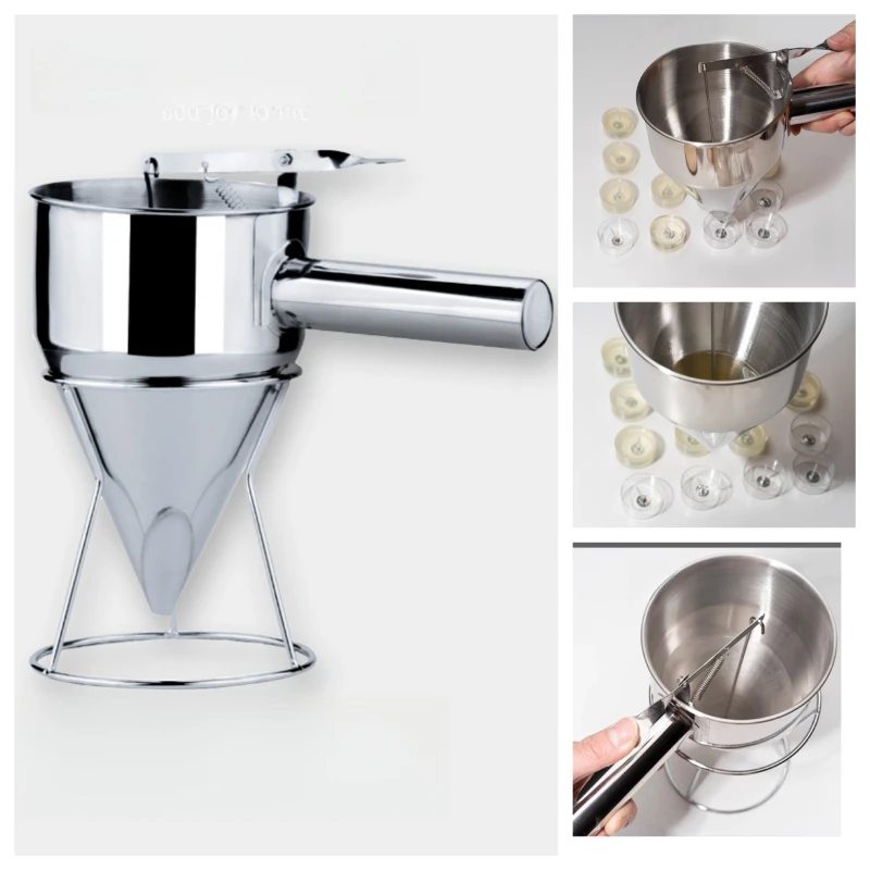 باليد الفولاذ المقاوم للصدأ قمع مخروط شمعة موزع سائل لتقوم بها بنفسك الروائح كوب شكل شمعة دفعة الاستغناء صب أداة