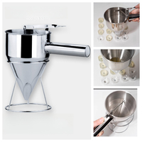 Hand-held Stainless Steel Funnel Cone Candle Liquid Dispenser DIY Aromatherapy Cup Shape Candle Batch Dispense Pouring Tool