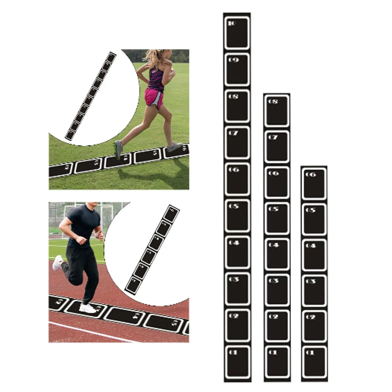 Agility Ladder Mat Playing Field Football Rugby Home Gym Fitness Exercise Footwork Practice Improve Speed Skill Coordination