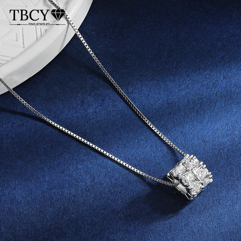 tbcyd-d-color-moissanite-necklace-ball-shaped-pendant-for-women-s925-silver-3mm-full-diamond-shiny-neck-chain-charm-jewelry