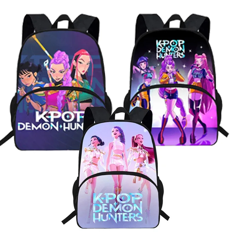 25COSKPop شيطان الصيادين الطالب المدرسية رومي ميرا زوي تأثيري الكرتون المطبوعة على ظهره الرجال النساء حقائب الكمبيوتر Gaily الترفيه B #3