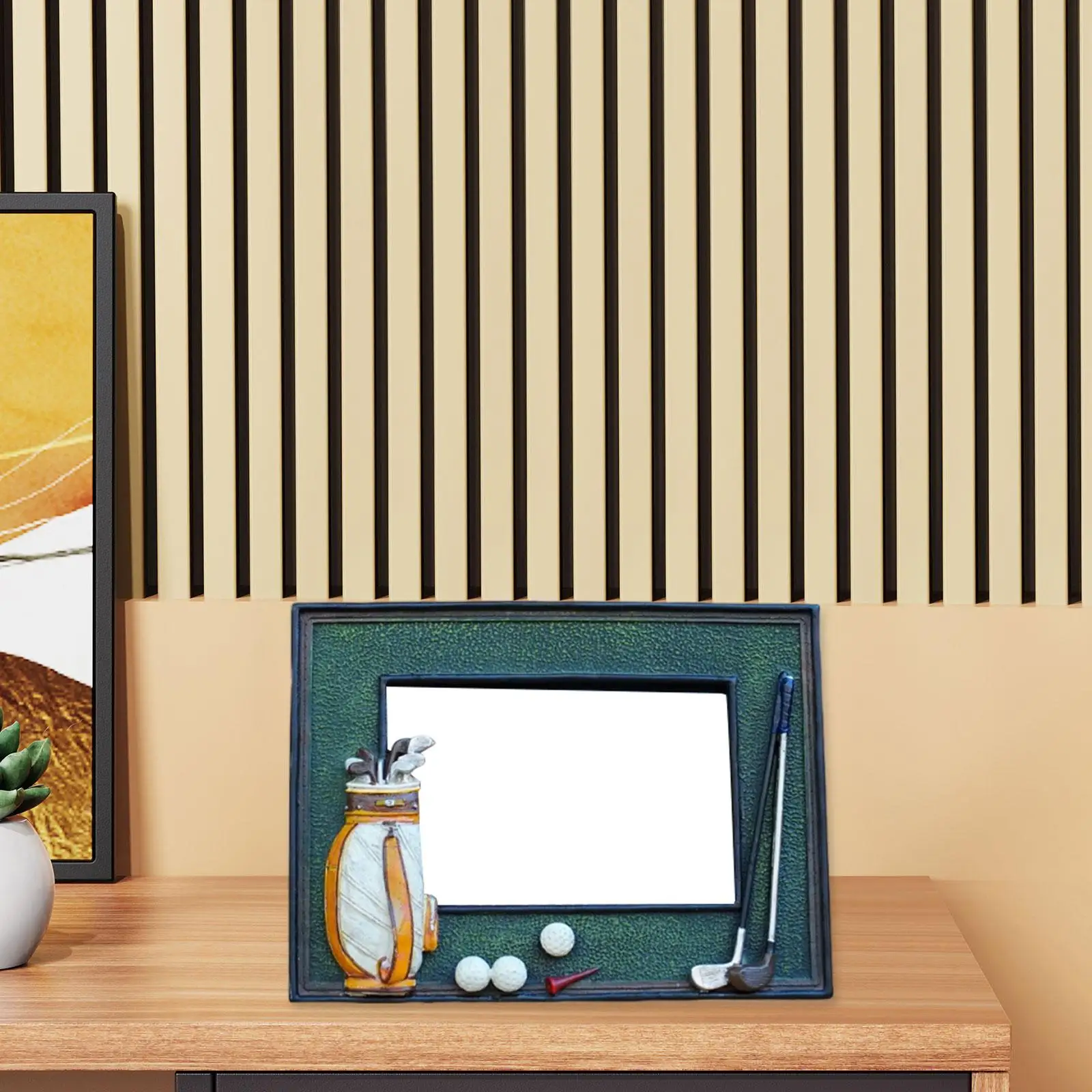sporty-golf-photo-frame-standing-resin-display-holder-desktop-craft-for-father-golfer-memorable-keepsake