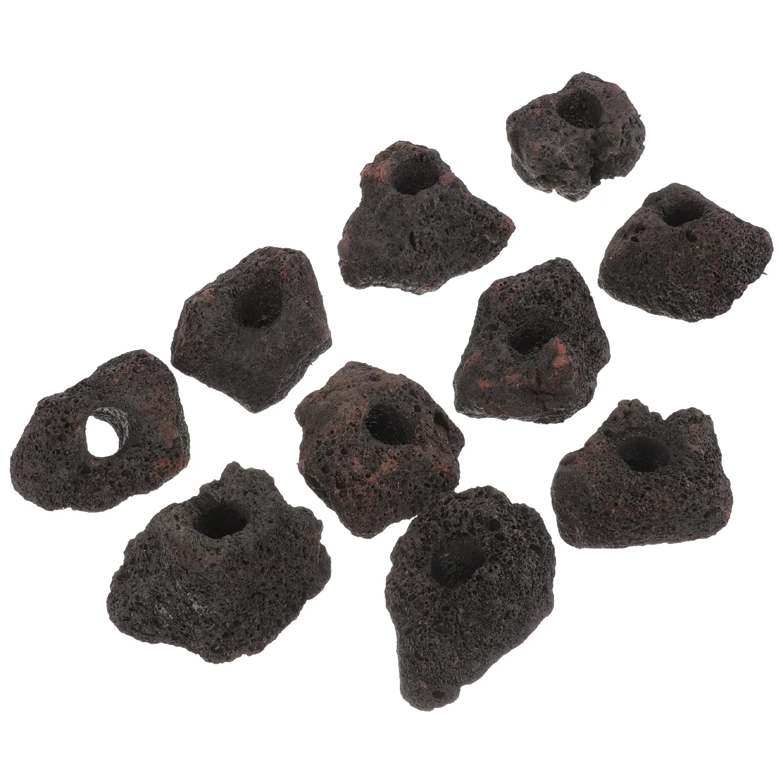 

10Pcs Aquatic Plant Fixed Holder Volcanic Stones Ring for Fish Tank Decoration Water Plants Fixing Base Aquarium Parts