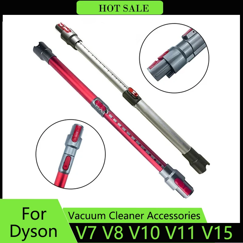 Telescopic Rod Extension Tube For Dyson V7 V8 V10 V11 V15 Sweeping Robot Vacuum Cleaner Household Replacement Accessories Part