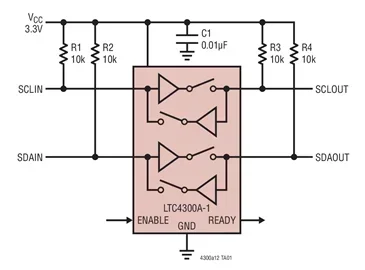 LTC4300A-1CMS8 LTC4300A-1IMS8 LTC4300A-2CMS8 LTC4300A-2IMS8 LTABF LTABG LTACF LTACG LTC4300 - Hot Swappable 2-Wire Bus Buffers