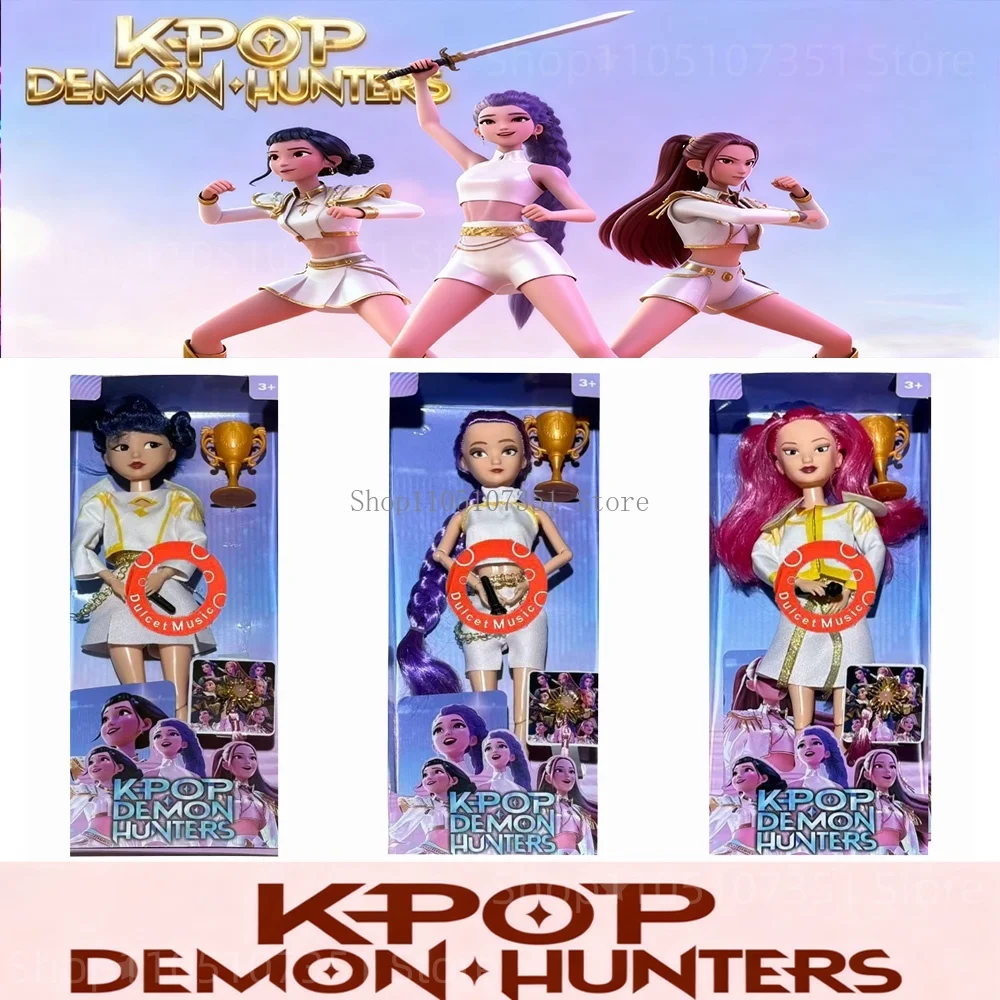 Kpop Demon Hunter Thema Handpop Collectible Vinyl Toy Cadeau met muziek / Geen muziekfan Vieringen Verjaardagen Kerstcadeau