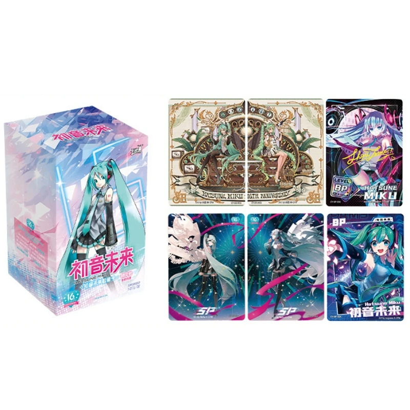 Original Box KAYOU Card 16Th Birthday Virtual Idol Hatsune Miku Commemoration Genuine Halloween Toy Gift Collection Decoration