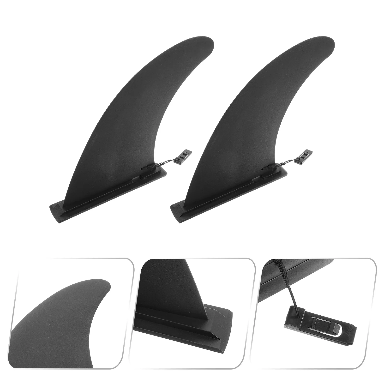 

2Pcs Nylon Surfboard Paddleboard Fins Adjustable Replacement Water Separator for Longboard Paddle Board Stability and Safety
