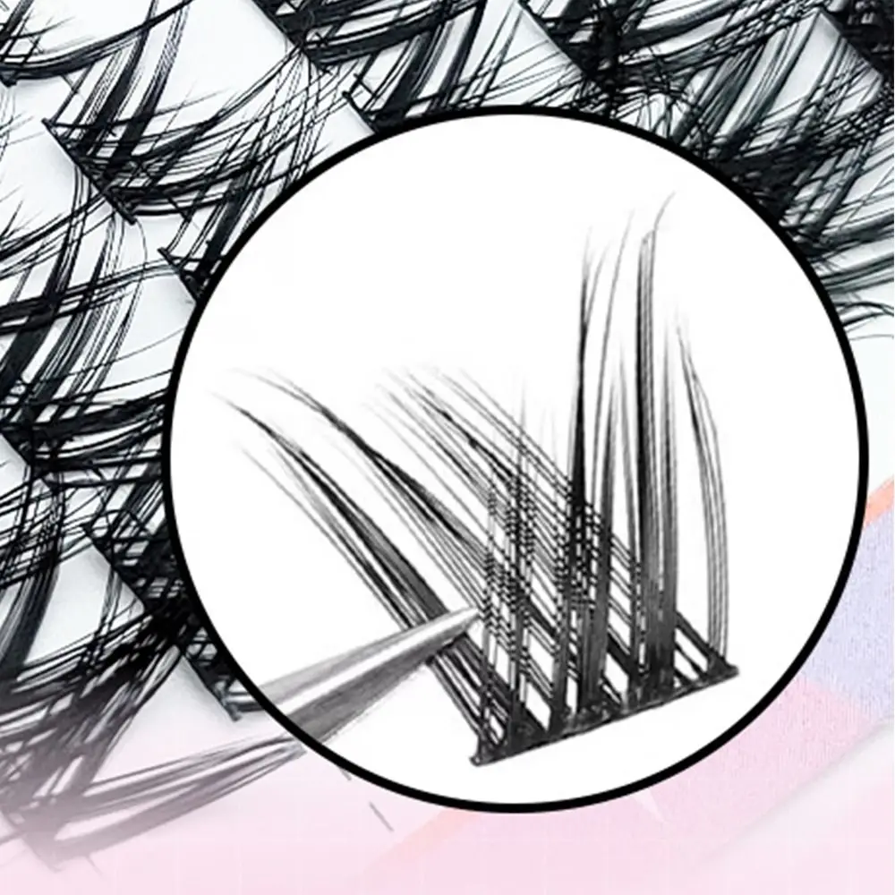 10 Rijen Nieuwe 5D Nertsen Individuele Wimpers Wipy Pluizige Natuurlijke en Dikke Stijl Manga Wimpers Make Wimpers Vrouwen