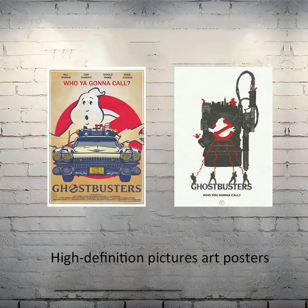 Ghostbusters Movie Retro Poster Frameless poster pp Matte adhesive paper for Living room hallway bedroom