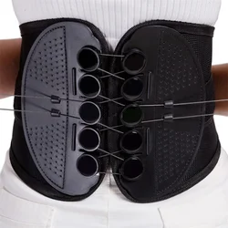 New Double Pull Waist Brace Back supporto lombare corsetto donna uomo vita Trimmer cintura lesioni cintura correttore posturale muscolare