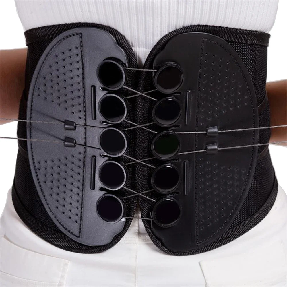 New Double Pull Waist Brace Back Lumbar Support Corset Woman Man Waist Trimmer Belt Injury Muscle Posture Corrector Belt