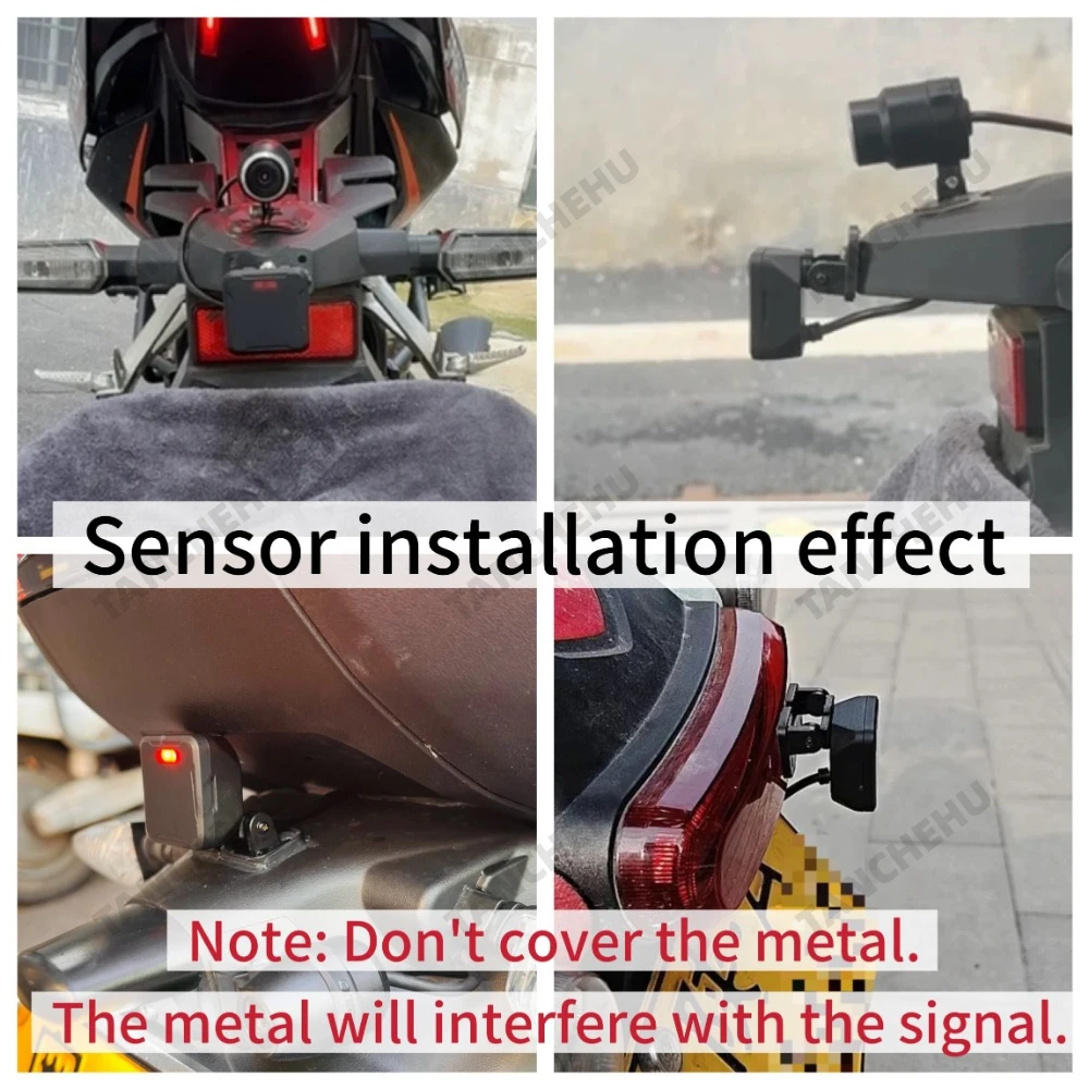 Motorcycle Parts Blind Spot Monitoring System Motorcycle Radar 77GHz Millimeter Wave Radar Motorcycle Safety Kit