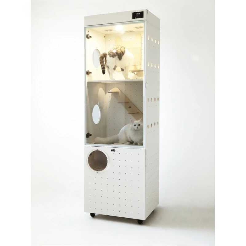 

Household cat toilet, panoramic luxury cat cage cattery