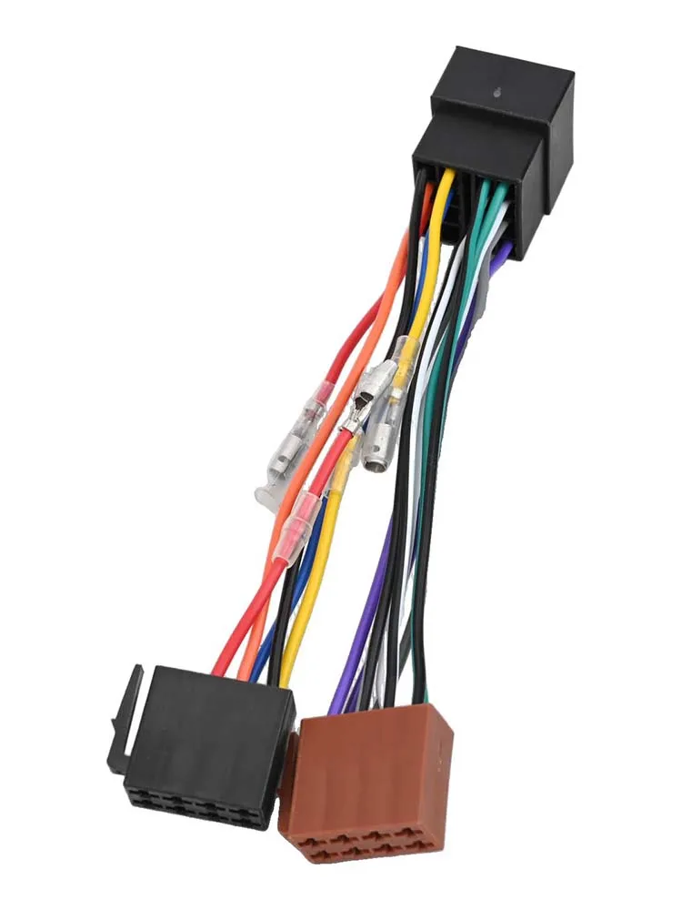 16 Pin For ISO Vehicle For Radio Harness Adapter For Standardized For ISO Female To For ISO Socket Interconnection