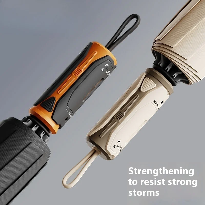 Automatic Reverse Fold Umbrella Step-Close Large Windproof Durable Car-Friendly All-Weather Sun/Rain