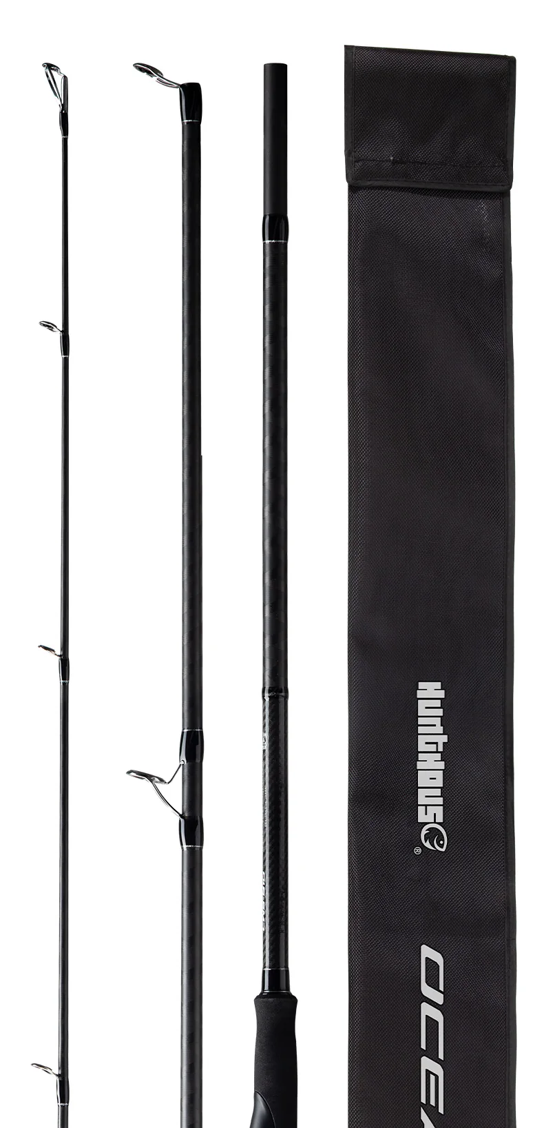 Hunthouse 3m 3 Abschnitte Seebarsch Angelrute Spinning 30T Carbon Fiber Shore Jigging 1-3 # 7+1Fuji Guide Ködergewicht:20-80g Fischgerät – Detail 9