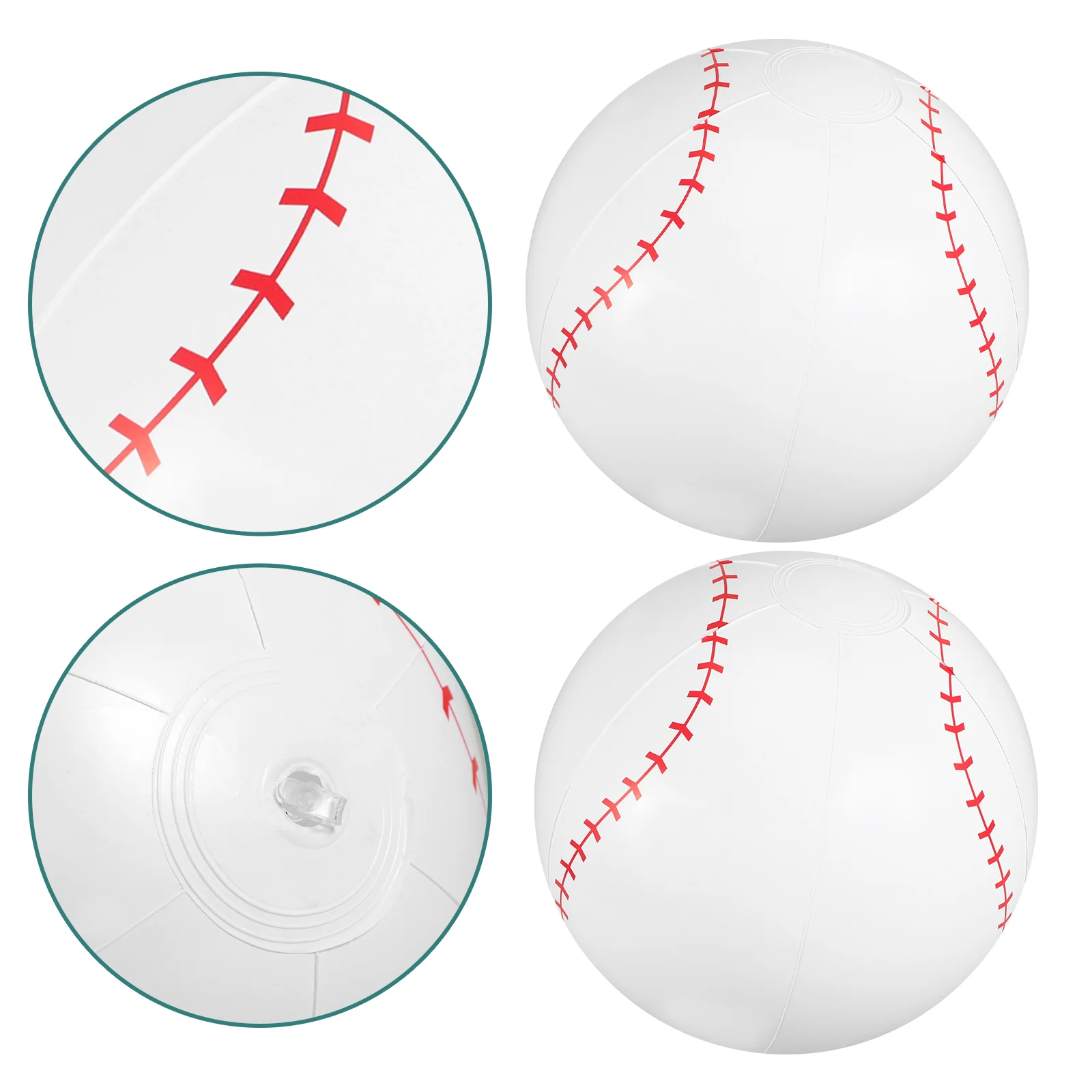 

3 Pcs Inflatable Baseball Summer Beach Gift Toy Floating Balls for Teens Pvc Water Playing Child