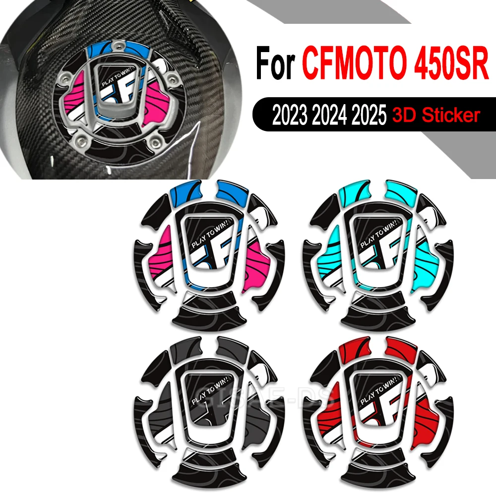 

3D наклейка на крышку бака мотоцикла, защитные наклейки на крышку топливного бака для CFMOTO 450SR S 450 SR 450SRS 2023 2024 2025